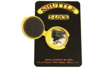 Image of Trophy Taker 100 gr Shuttle T-LOK Replacement Blade, 9 - Pack, Black, T7010