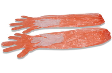 Image of Trophy Treestands Field Dressing Gloves, Orange, TA922