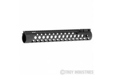 Image of Troy 13.8in Alpha Rail W/ Sight, Black, NSN - 1005-01-621-9173, STRX-AL1-13BT-00