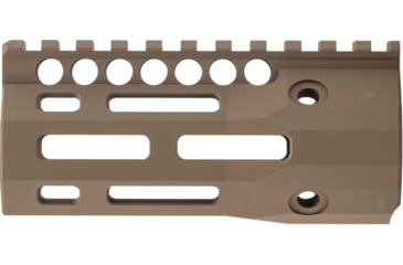 Image of Troy Battlerail, SOCC 9mm, 4.5in, Special Ops M-LOK Compatible, Low Profile, Mil-Spec Hard Coat Anodized, Flat Dark Earth, SRAI-SR9-45FT-00