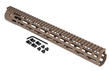 Image of Troy Battlerail, SOCC151, 15.125in, Special Ops M-LOK Compatible , Low Profile, Flat Dark Earth, SRAI-SR1-15FT-00