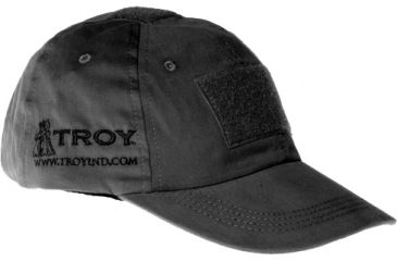 Image of Troy Cotton Operators Hat - Black w/ Rear Elastic Strap, Velcro OSFA 