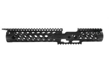 Image of Troy Delta-MX Free Float Drop-In BattleRail, 9in, Black, NSN - 1005-01-651-5020, SRAI-DLT-MXBT-00