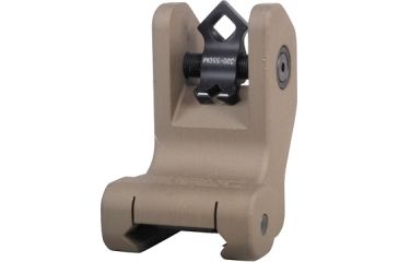 Image of Troy Di-Optic Aperture DOA Rear Fixed Battle Sight, Flat Dark Earth w/ Tritium 
