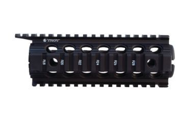 Image of Troy AR-15 Drop In Enhanced BattleRail Handguard, 7 in, Carbine Length, Black, SRAI-DID-D7BT-00