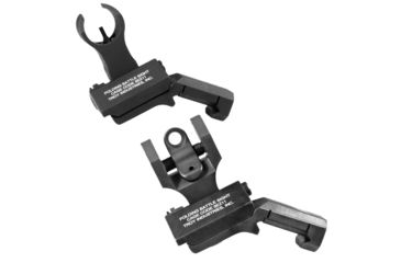 Image of Troy Ind SSIG45SHRBT 45 Degree Folding BattleSights HK Front And Round Rear Blk
