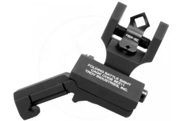 Image of Troy Top Mounted Deployable Front and Rear Sight, Black, SSIG-45S-MDBT-00