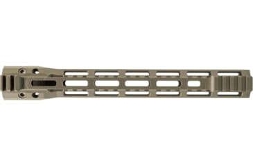 Image of Troy Industries X Series Free Float M-LOK Handguard AR-15 Aluminum Battle Rail, FDE, 12.5in, SRAI-SR1-12FT-X2