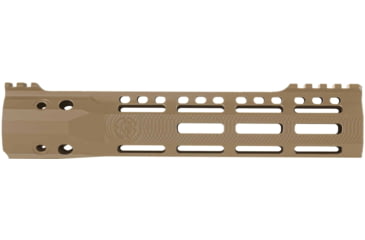 Image of Troy Industries X Series Free Float M-LOK Handguard AR-15 Aluminum Battle Rail, FDE, 9.25in, SRAI-SR1-90FT-X2