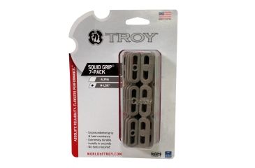 Image of Troy M-LOK Squid Grip 7-Pack, Flat Dark Earth, SSQD-M7P-00FT-00
