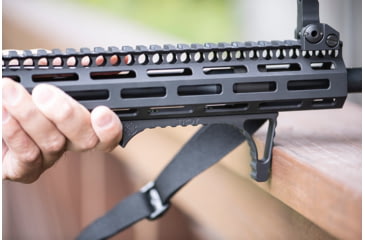 Image of Troy OpticsPlanet Exclusive Angled MLOK Foregrip, AR-15, Aluminum, Black, SGRI-ANG-A0BT-00