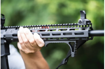 Image of Troy OpticsPlanet Exclusive Angled MLOK Foregrip, AR-15, Aluminum, Black, SGRI-ANG-A0BT-00