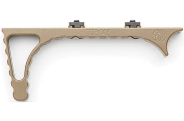 Image of Troy OpticsPlanet Exclusive Angled MLOK Foregrip, AR-15, Aluminum, FDE, SGRI-ANG-A0FT-00