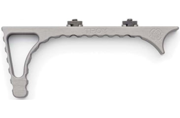 Image of Troy OpticsPlanet Exclusive Angled MLOK Foregrip, AR-15, Aluminum, Grey, SGRI-ANG-A0GT-00
