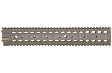 Image of Troy 13.5 in. Rifle Extended Modular Rail Forend for SPR type set-ups - Flat Dark Earth 