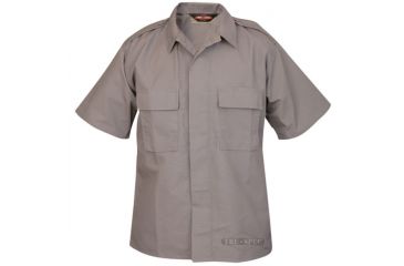 Image of Tru Spec 1002009 Short Sleeve Grey Tactical Shirt Pc Rs