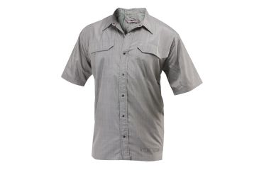 Image of Tru-Spec 24-7 Camp Shirt 100% Polyester, Charcoal, Small Regular 1233003
