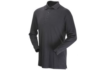 Image of Tru-Spec 24-7 Comfort Cotton LS Polo Shirt 100% Cotton, Black, Small Regular 4538003