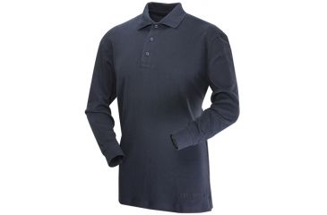Image of Tru-Spec 24-7 Comfort Cotton LS Polo Shirt 100% Cotton, Navy, XLarge Regular 4539006