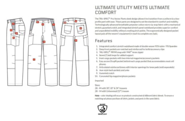 Image of TRU-SPEC 24-7 Series Pro Vector Pants - Mens, Black, 38x30, 1560047