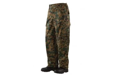 Image of Tru-Spec Battle Pants, 65/35 Poly/Cot Twill, Digital Woodland, Extra Small, Regular 1932002