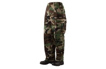 Image of TRU-SPEC BDU 60/40 Co/Poly Twill Pants - Men's, Woodland Camo, Extra Small, Long, 1826022