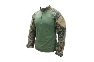 Image of Tru-Spec Combat Tru Xtreme Shirt Woodland Dig. Nyco Rip Stop, XSmall, Regular 2586002