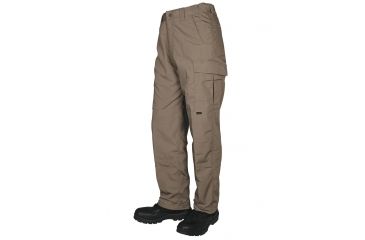 Image of Tru-Spec Mens TRU Simply Tactical Pants, Polyester/Cotton Rip-Stop w/ Cargo Pockets, Coyote, 34, 1422085
