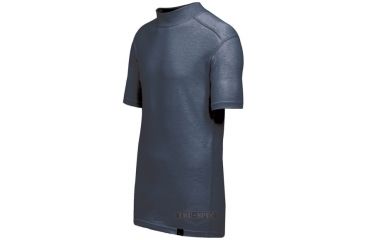 Image of Tru-Spec Mock T Shirt Navy BASELAYER Short Sleeve, Extra Large Reg. 2733006