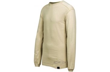 Image of Tru-Spec Mock T Shirt SAND BASELAYER LS,Small Reg. 2735003