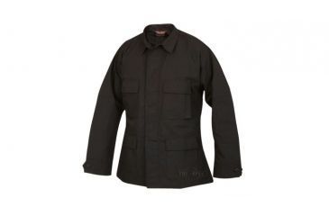 Image of Tru-Spec Polyester-Cotton Ripstop BDU Jacket - Men's, Black, Medium, Long Length 1320024