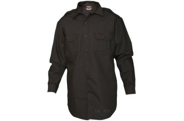 Image of Tru-Spec Tact Dress Shirt, TRU Black P/C R/S Long Sleeve,Medium Reg. 1412004