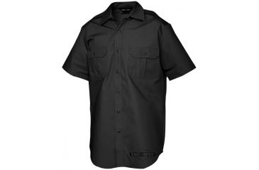 Image of Tru-Spec Tact Dress Shirt, TRU Black P/C R/S Short Sleeve,Small Reg. 1014003