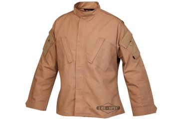 Image of Tru-Spec Tactical Response Shirt Coyote P/C R/S, Extra Large Short 1269046