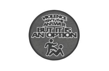 Image of TRU-SPEC Violence Isn't Morale Patch, Black, 6695000