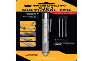 Image of TRUE 6-in-1 Multi-Tool Pen, Black, TRU-PEN-0001