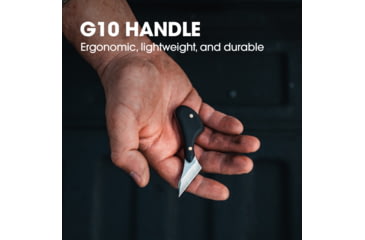 Image of TRUE Mycro Utility Fixed Blade Knife, 1.5in, 8Cr13MoV, G10 Handle, TRU-FXK-1005