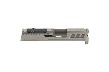 Image of True Precision Axiom Springfield Hellcat 9mm Pistol Slide, RMS Cut &amp; Cover Plate, Stealth Grey, TP-SHCS-A-RMS