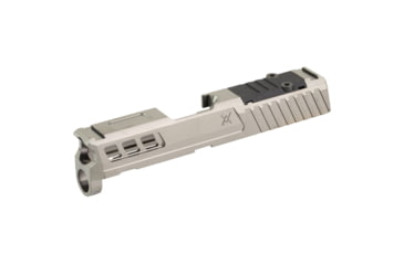 Image of True Precision Axiom Springfield Hellcat 9mm Pistol Slide, RMS Cut &amp; Cover Plate, Stealth Grey, TP-SHCS-A-RMS