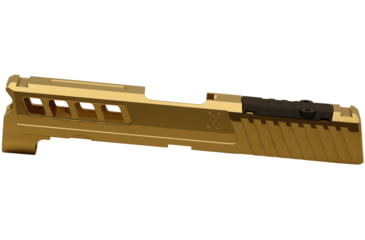 Image of True Precision Axiom Springfield Hellcat PRO RMS Cut &amp; Cover Plate, Gold TiN, 9mm, TP-SHCPS-G-RMS