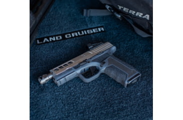 Image of True Precision Axiom Springfield Hellcat PRO RMS Cut &amp; Cover Plate, Stealth Grey, 9mm, TP-SHCPS-A-RMS