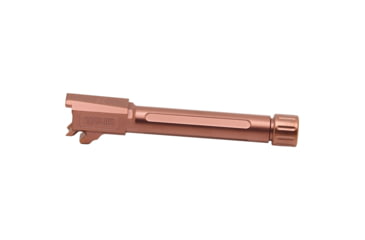 Image of True Precision Pistol Barrel, 9MM, Fits P365 Fuse, TiCN Finish, Copper, Threaded Barrel, 1/2x28 Thread Pitch, TP-P365FB-XTC