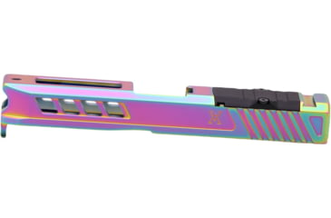 Image of True Precision Glock 19 Gen 1-3 Axiom Pistol Slide w/RMR Optic Cut, Rainbow, Compact, TP-G19S-S-RMR