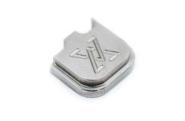 Image of True Precision Slide Cover Backplate, Glock 43, Raw Titanium, TP-G43BPL-T