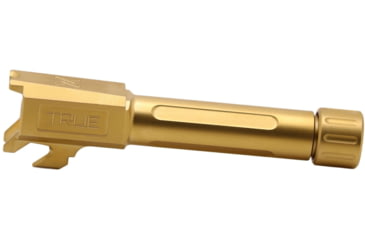 Image of True Precision Springfield Hellcat Threaded Barrel, 9mm, 1-10 Twist, 416R Stainless Steel, Gold TiN, TP-SHCB-XTG