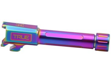 Image of True Precision Springfield Hellcat Threaded Barrel, 9mm, 1-10 Twist, 416R Stainless Steel, Rainbow, TP-SHCB-XTS