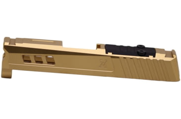 Image of True Precision Sig P365 9mm Pistol Slide w/RMS Cut/Cover Plate, Gold TiN, TP-P365S-G-RMS