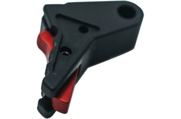 Image of True Precision TrueFire Trigger, Full Size 9mm/.40 Cal, Glock 17/17L/18/19/22/23/26/27/31/32/33/34/35 Gen1-4, Black Shoe/Red Safety, TP-GLKT-BLR
