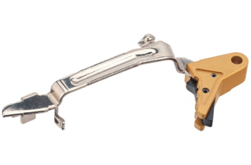 Image of True Precision TrueFire Trigger, Full Size 9mm/.40 Cal, Glock 17/17L/18/19/22/23/26/27/31/32/33/34/35 Gen1-4, Gold Shoe/Black Safety, TP-G19T-GLBL