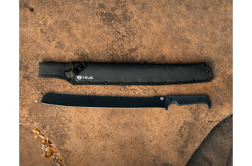 Image of TRUE Sawback Machete 17in Fixed Blade Knife
